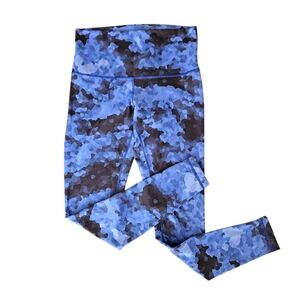 lululemon athletica Blue Camouflage High-Rise Leggings